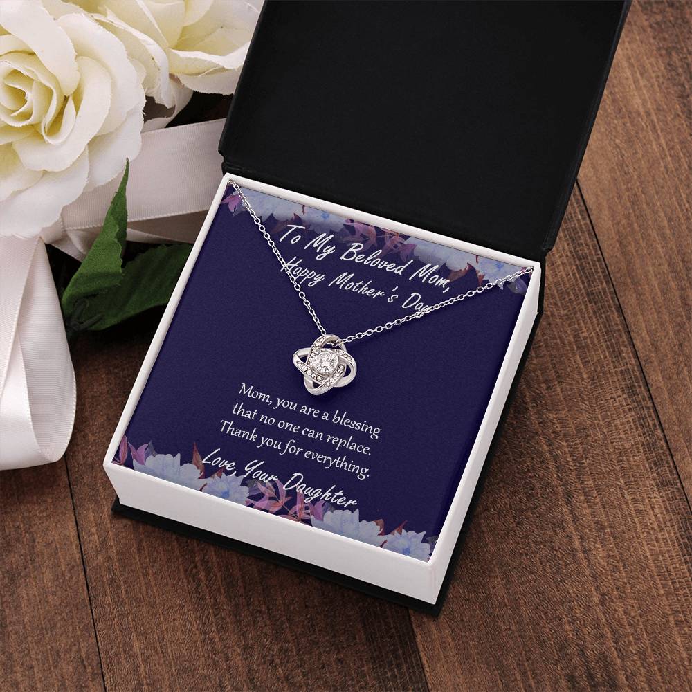 "Blessing" - Mother's Day Necklace -  To My Belong Mom - Happy Mother's Day