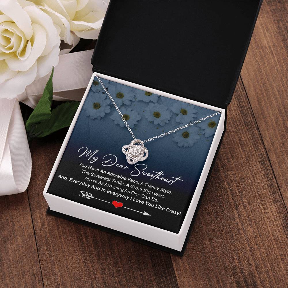 My Dear SweetHeart Necklace - I Love You Like Crazy