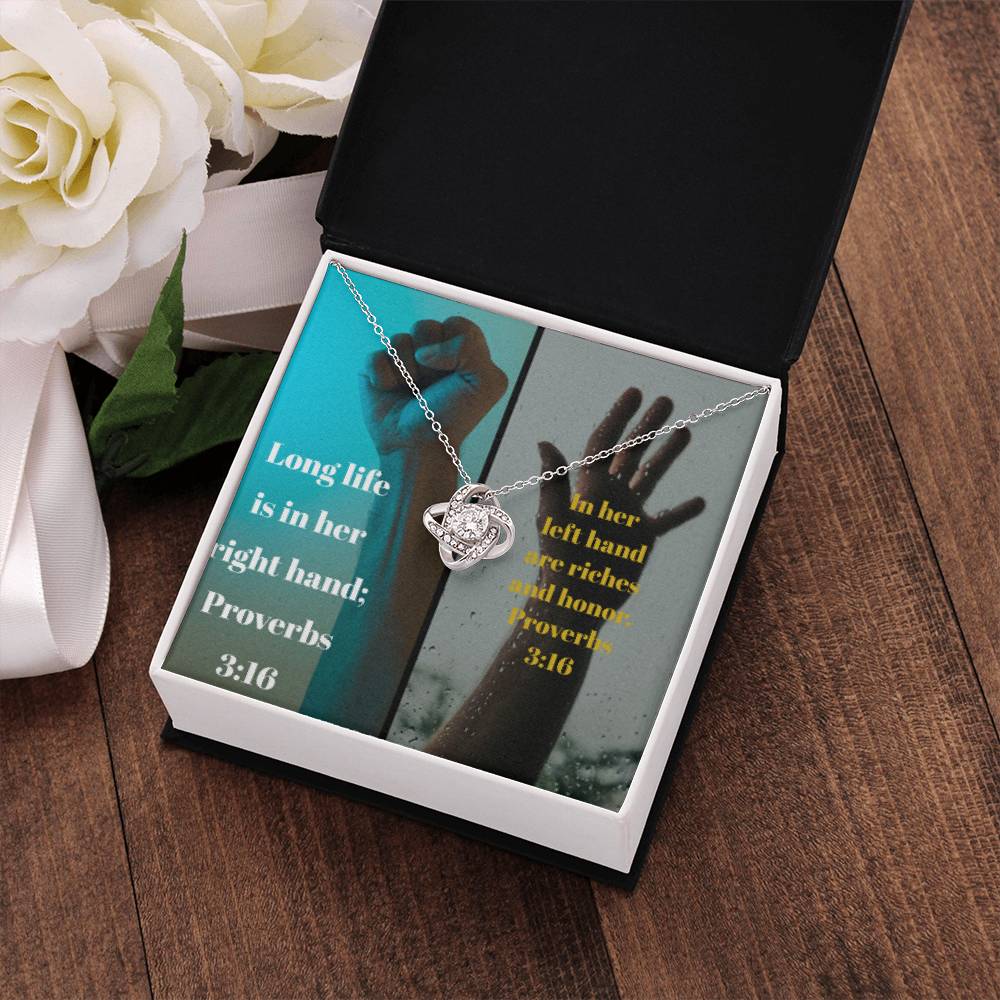 IKE MENS Collage Proverbs Jewelry - Riches of Love and a Long Life Together on Thanksgiving