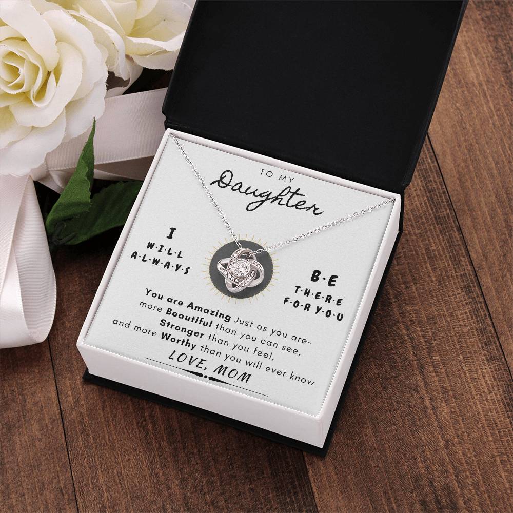 "To My Daughter" Always There for You Necklace Gift Set