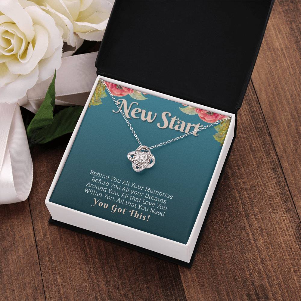 New Start You Got This Strength Knot Neckalce