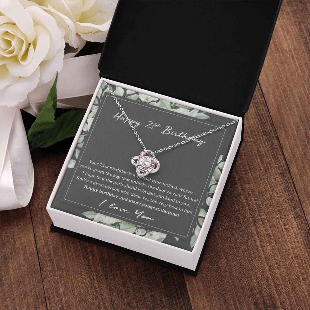 21st Birthday Gift Necklace: Birthday Gift For Daughter, Bestfriend, Niece, Granddaughter, Jewelry Gift For Her Birthday