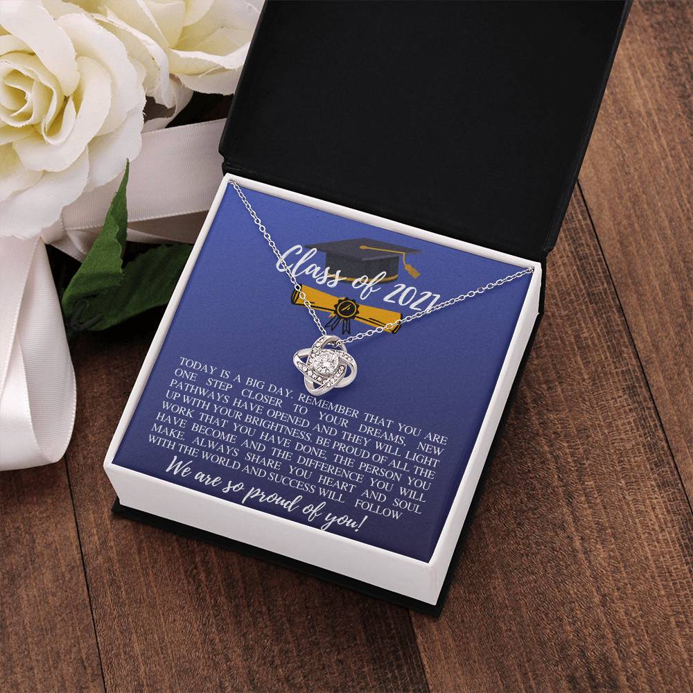 (Almost Gone ) Class of 2021 - Amazing Necklace - Gift To Graduation - The Journey Begins