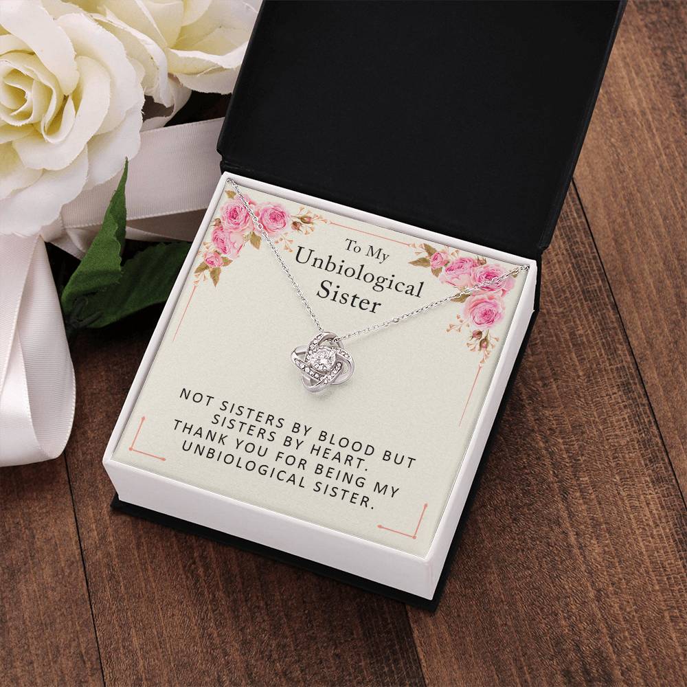 Unbiological Sister Necklace - Birthday Gifts for Best Friend