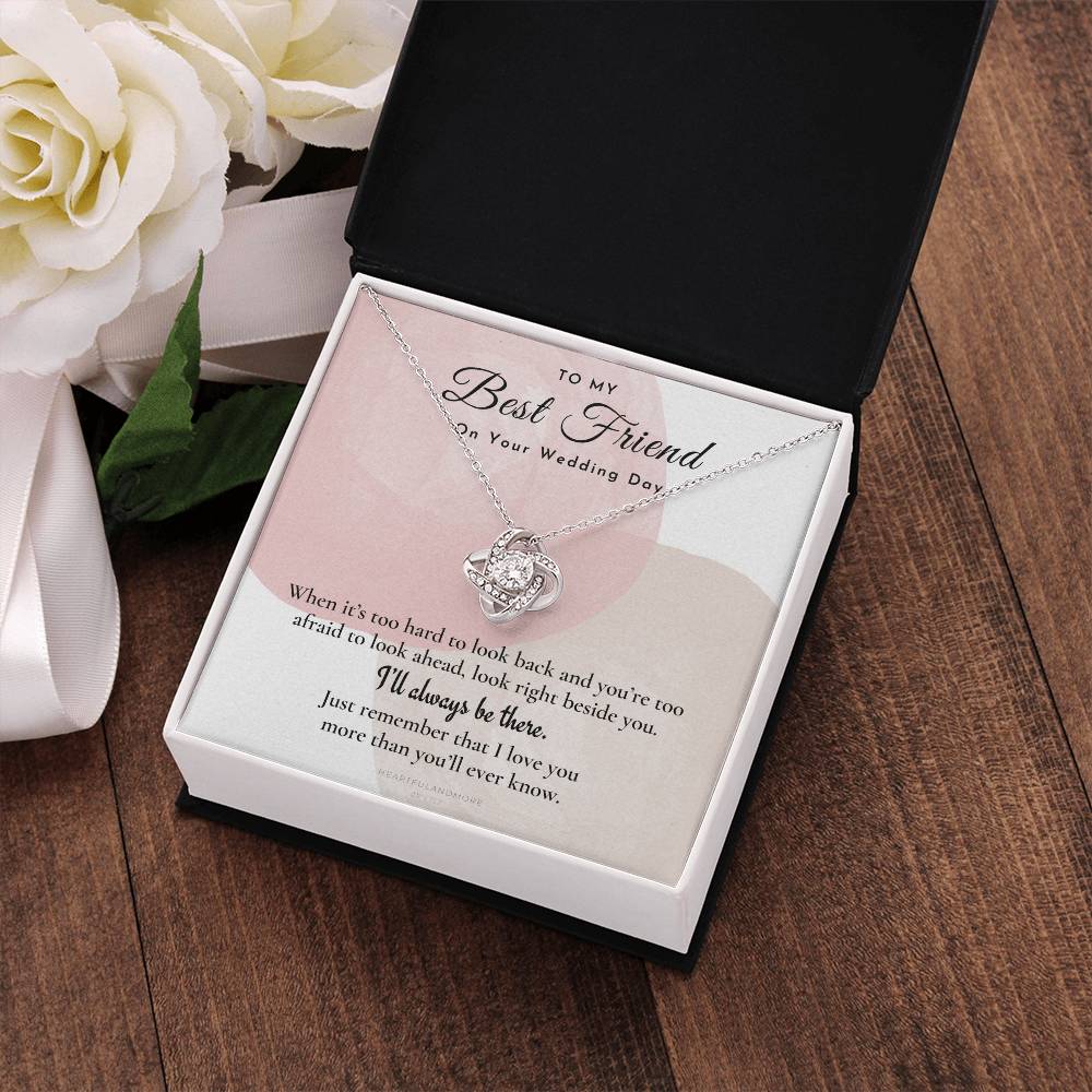 Best Friend Gift on Her Wedding Day, Best Friend to Bride Necklace, Best Friend Gift to Bride, Bride Gift From Maid of Honor, to My Best Friend