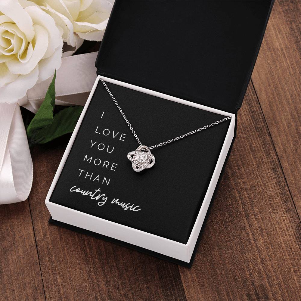 More Than Country Music Knot Necklace