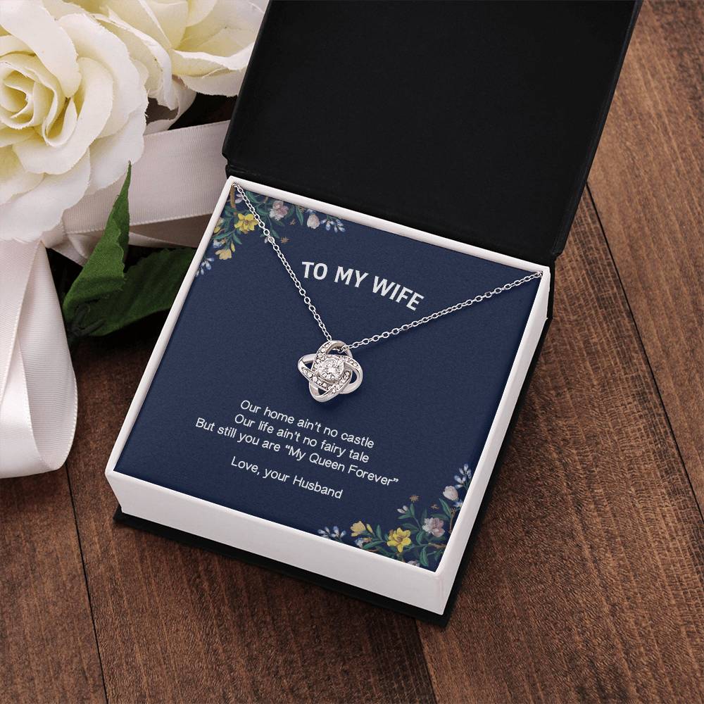 "My Wife" - Love Knot Necklace- To My Beautiful Wife – On Valentine’s Day