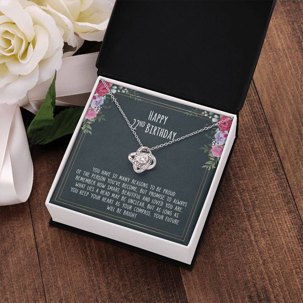 Happy 22 Birthday - Necklace to Dear Friend – So proud of the person you’ve become