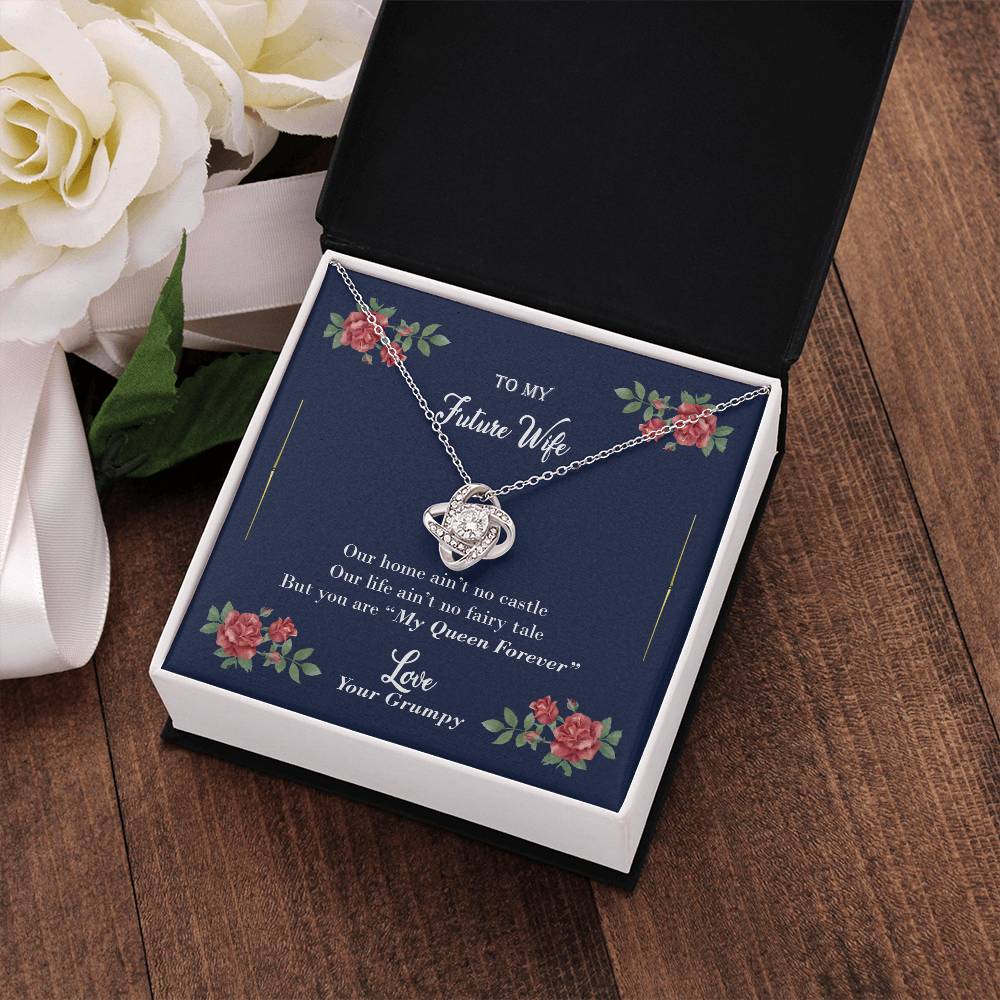 "Furute Wife" - Love Knot Necklace - To My Wife, Bride, Girlfriend