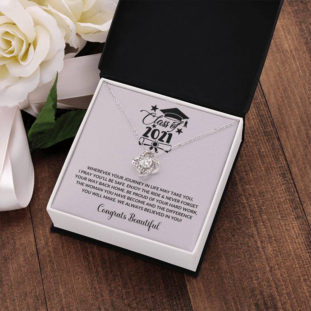 (Almost Gone) Class of 2021 - Enjoy The Ride - Graduation Necklace - Graduation Gift for Boyfriend – Proud of You Forever