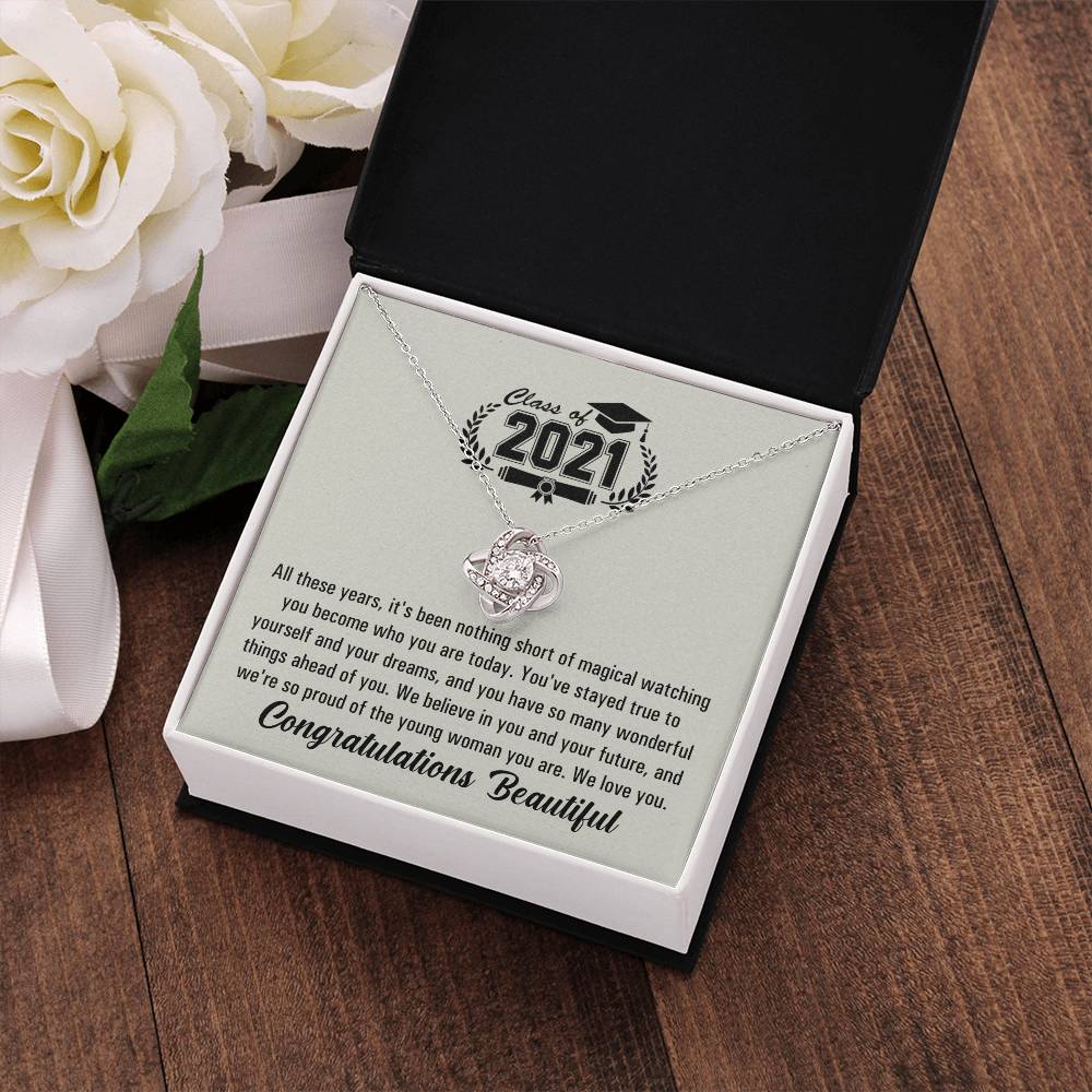 (Almost Gone!) Graduation Necklace - Class Of 2021 - To My Nephew – The Future Is Yours, Happy Graduation