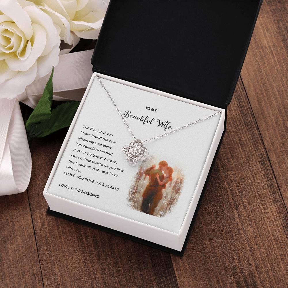 YOU ARE MY LAST - Love Knot Necklace