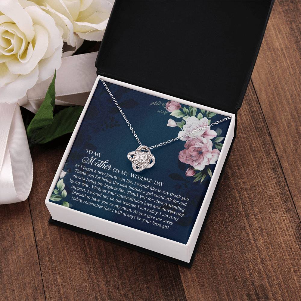 To My Mother On My Wedding Day - Love Knot Necklace