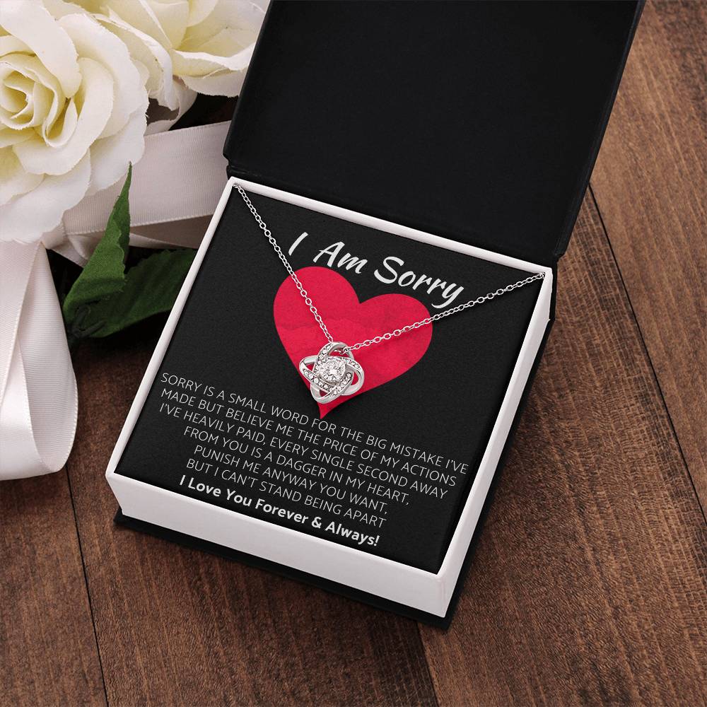 (Premium) Love Knot Necklace | I Am Sorry Gift for Your Love! ❤️
