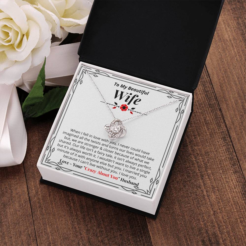 To My Wife - I Can't Live Without You - Necklace