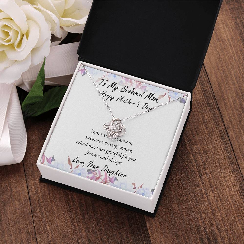 "Forever and Always" Mother's Day Necklace - To Beloved Mom - Happy Mother's Day, Women’s Day