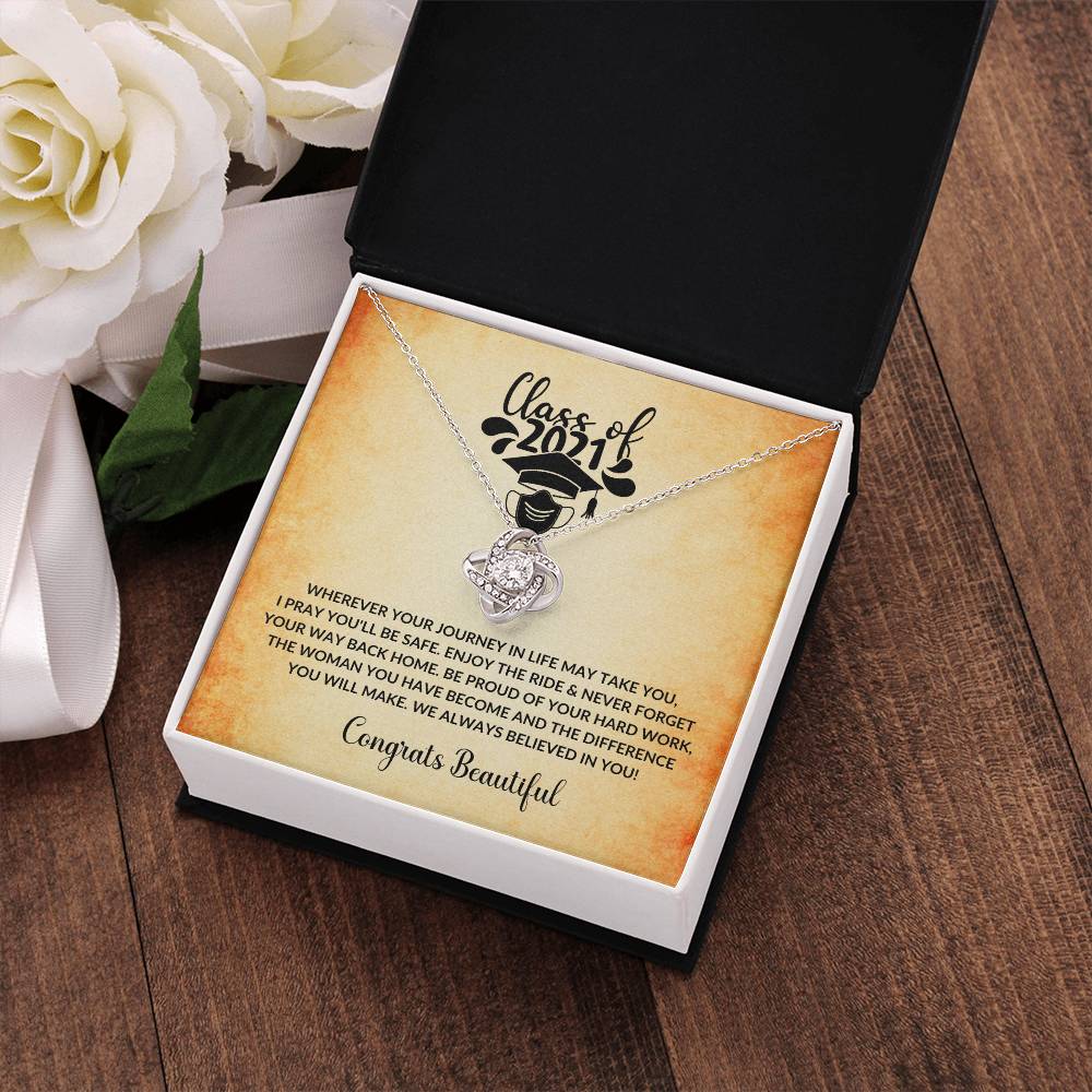 (Almost Gone) Class of 2021 - Always Believed In You - Graduation Necklace