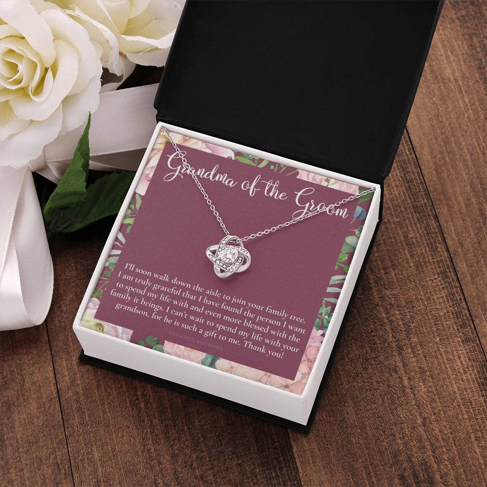 Grandmother of the Groom Gift Necklace, Grandma Wedding Gift, Nana, Bridal Shower, Rehearsal Dinner, Thank You Gift