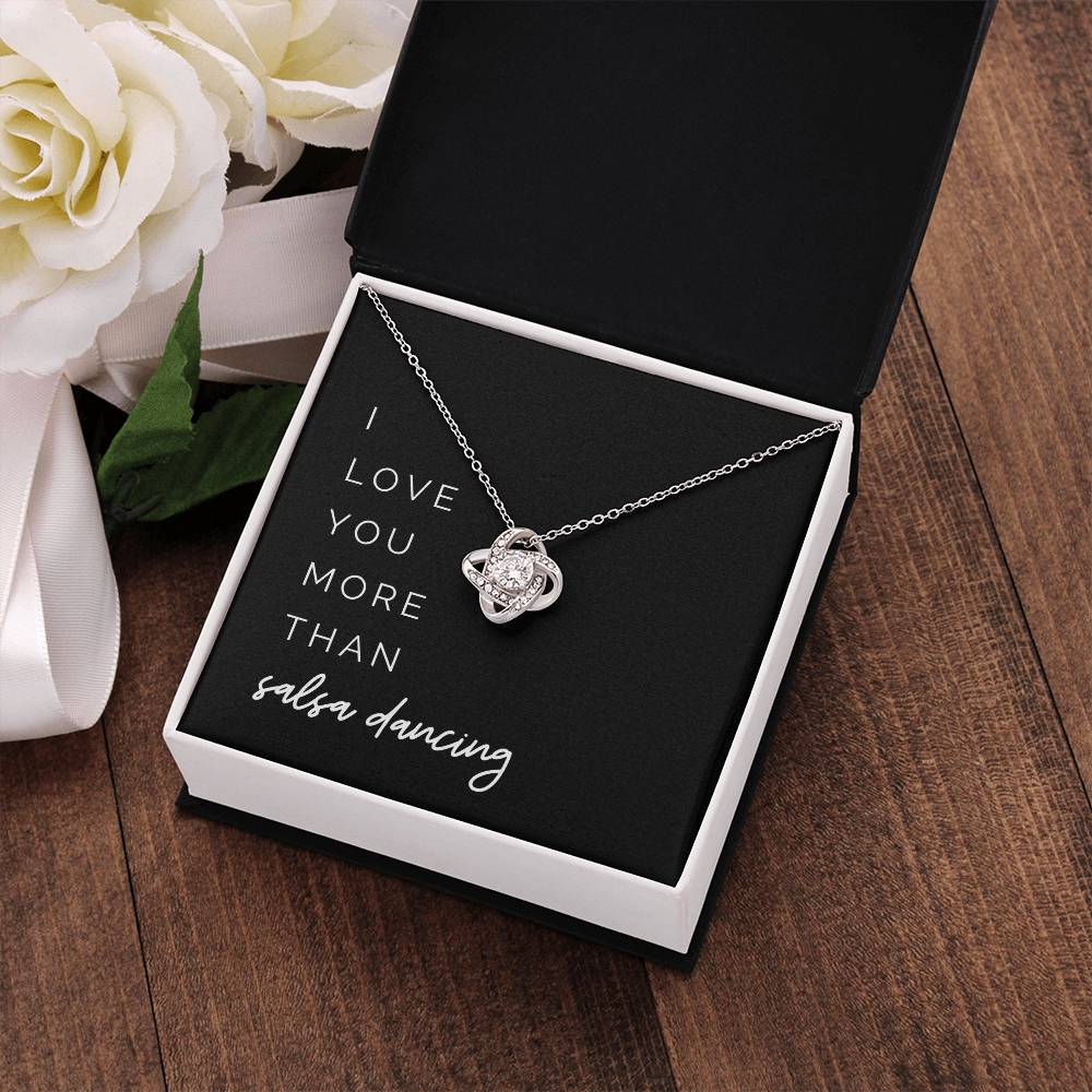 More Than Salsa Dancing Knot Necklace