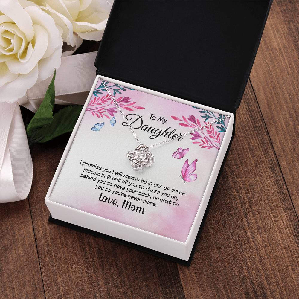 To My Daughter Necklace - Always in Front, Behind, or Beside You on Easter