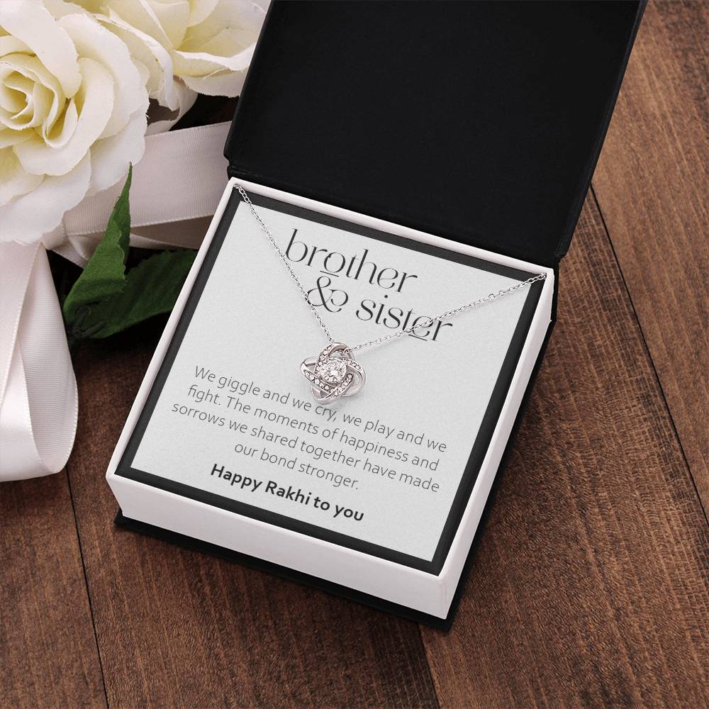 Rakhi Gift for Sister From Brother - 925 Sterling Silver Pendant