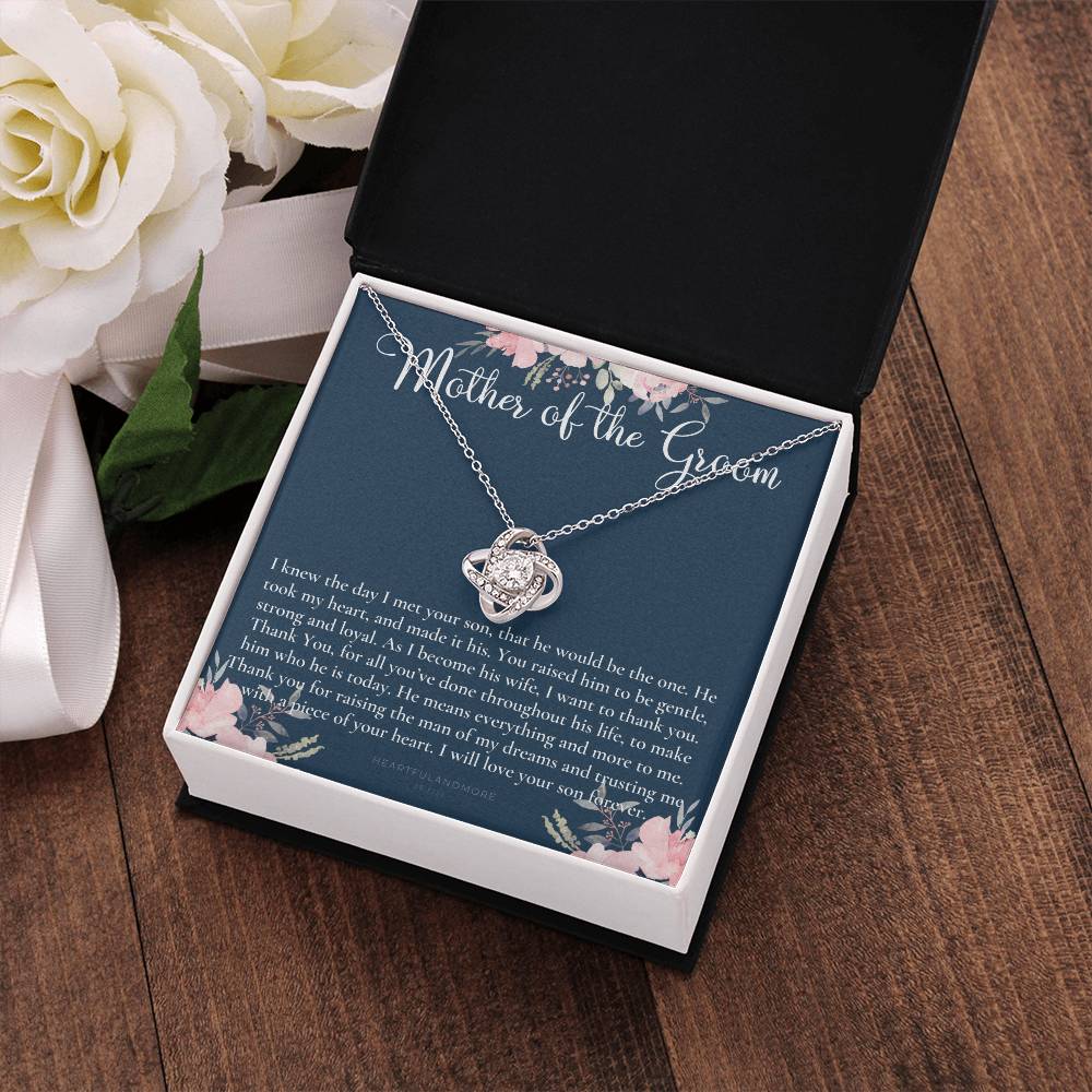 Mother of the Groom Gift Necklace, Wedding Gift, Bridal Party, Rehearsal Dinner, Man of My Dreams, Parent of Groom, Mother in Law Gift