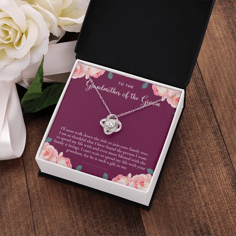 Grandmother of the Groom Gift Necklace, Grandma Wedding Gift, Nana, Bridal Shower, Rehearsal Dinner, Thank You Gift