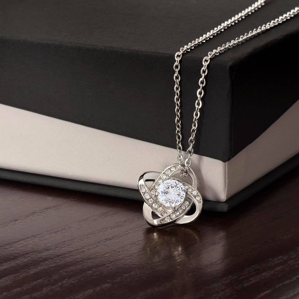 "A Gift for Graduation" Love Knot Necklace -  To My Graduation, Promotion - For Friends, Girlfriend, Sister