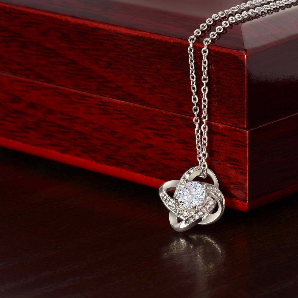 "A Gift From Above" - Love Knot Necklace - To My Beautiful Wife