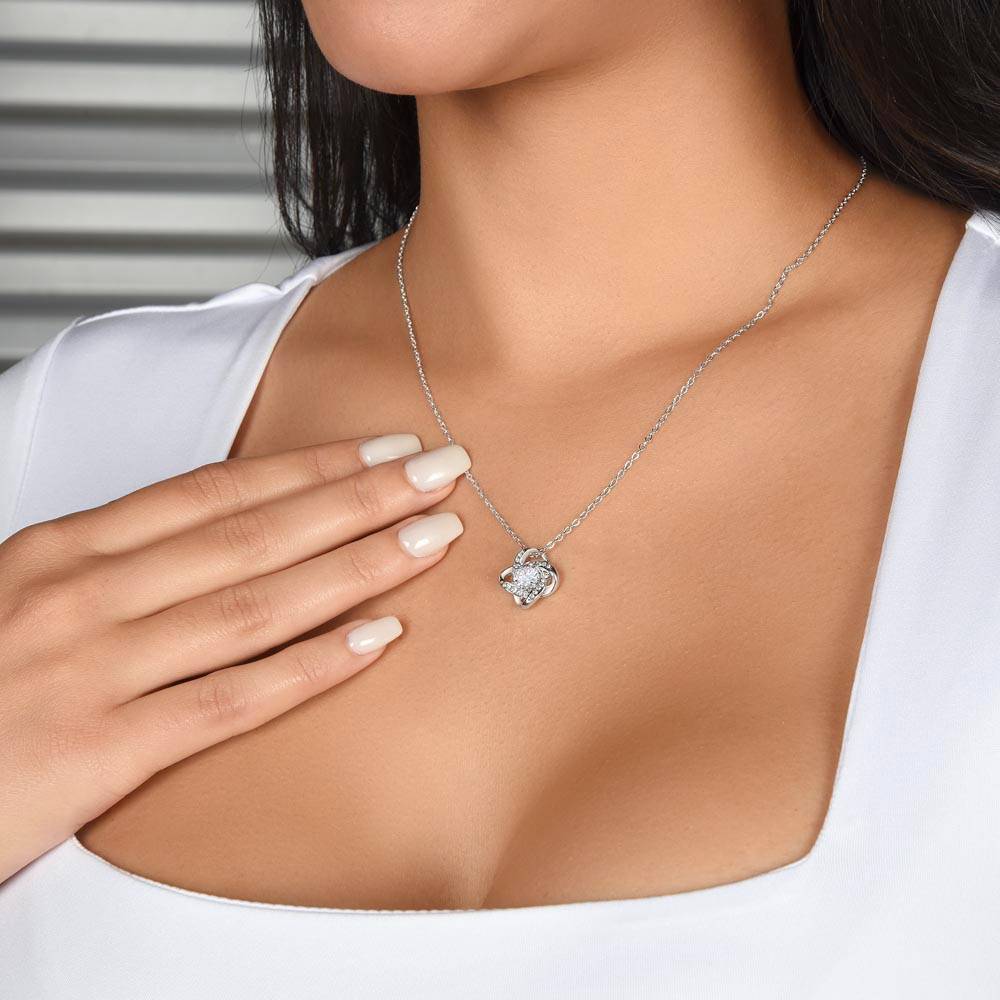 " a Graduation Gift for Her - "My Shining Star" Quote Class 2021- Love Knot Necklace -  Gift To Graduation Day