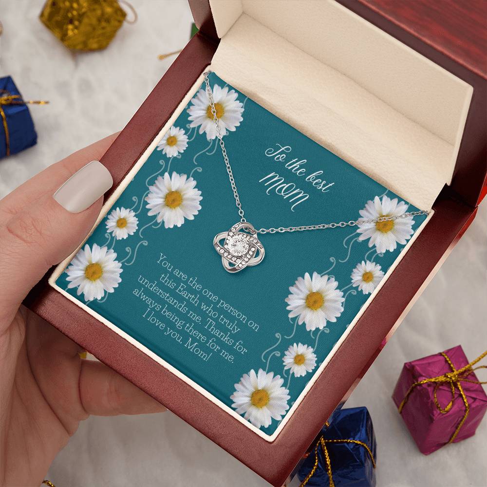 "Daisies" Love Knot Necklace for Mothers' Day - Gift For Mother A Special Thing