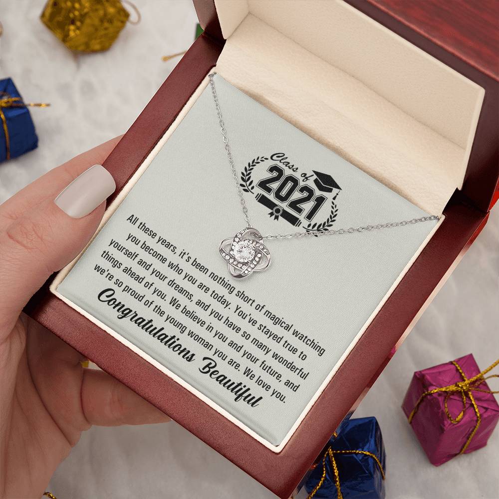 (Almost Gone!) Graduation Necklace - Class Of 2021 - To My Nephew – The Future Is Yours, Happy Graduation