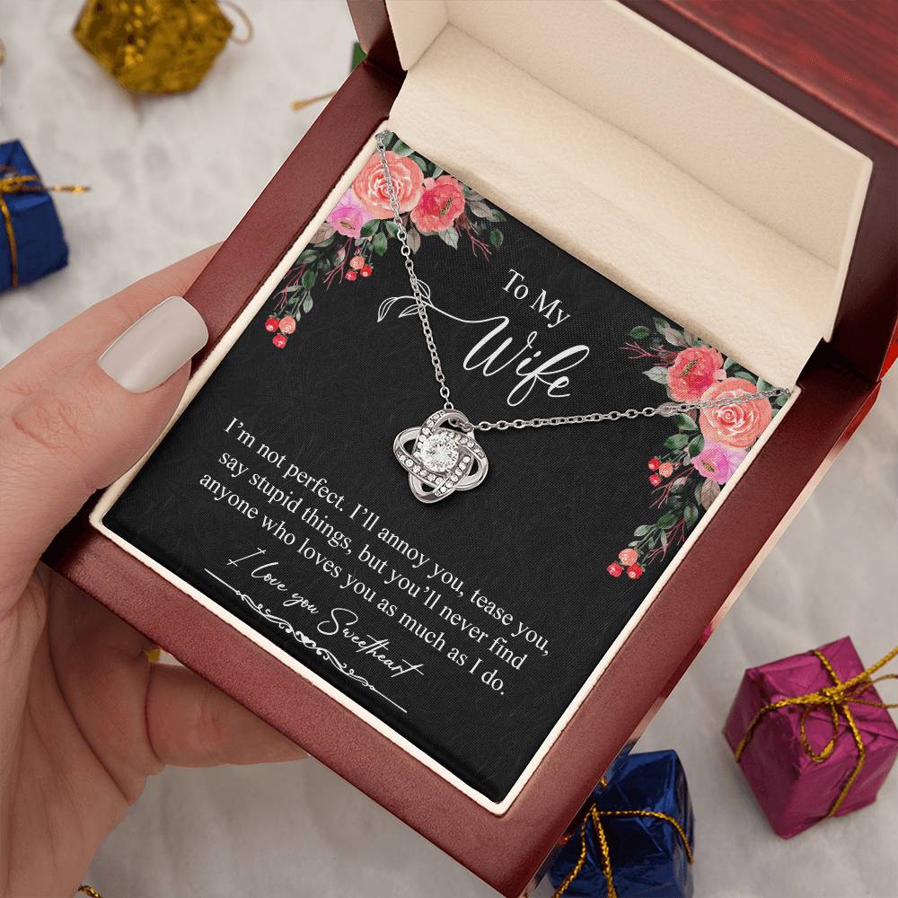 Gift For Wife Necklace - I am Not Perfect