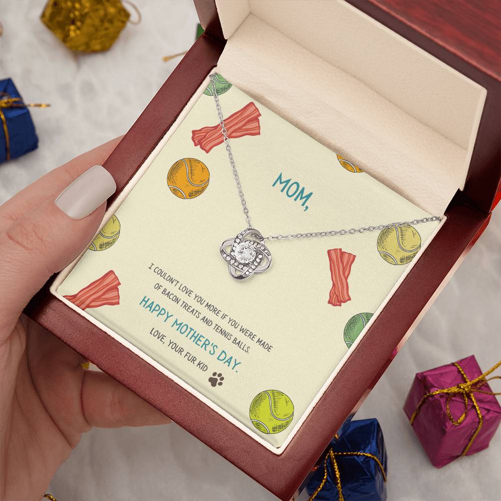 "I Couldn't Love You More" - Mother's Day Love Knot Necklace -  Gift For Mother - Mother’s Day, Women’s Day