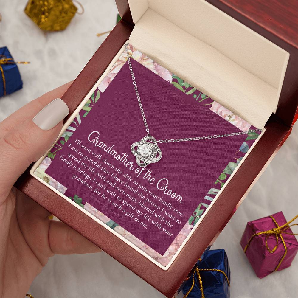 Grandmother of the Groom Gift Necklace, Grandma Wedding Gift, Nana, Bridal Shower, Rehearsal Dinner, Thank You Gift
