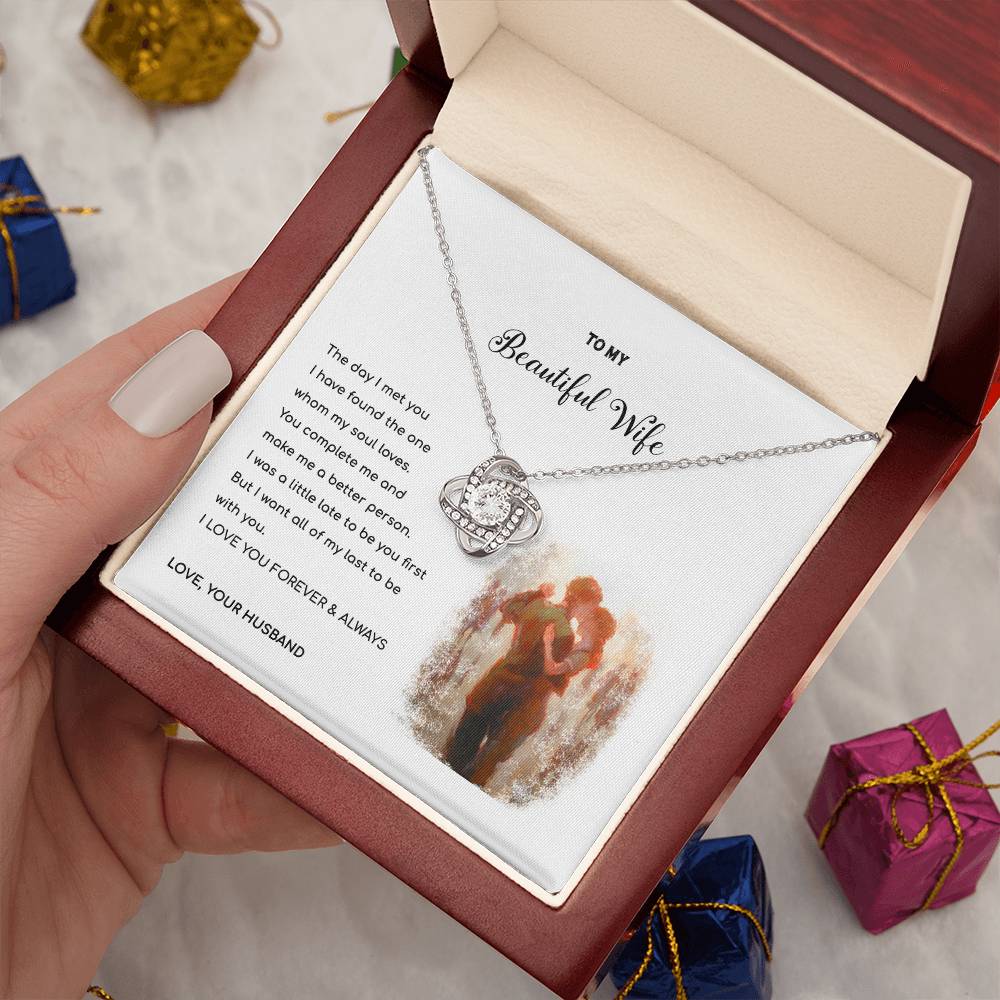 YOU ARE MY LAST - Love Knot Necklace