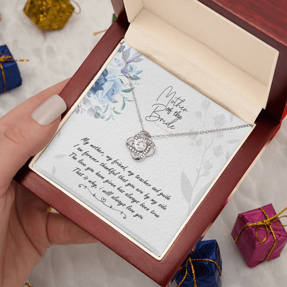 Mother of the Bride Love Knot Necklace