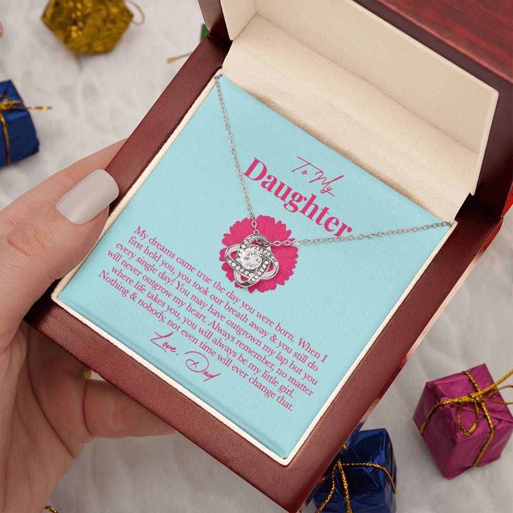 Dad Daughter Necklace - Always Remember, You’re My Little Girl on New Year’s Eve