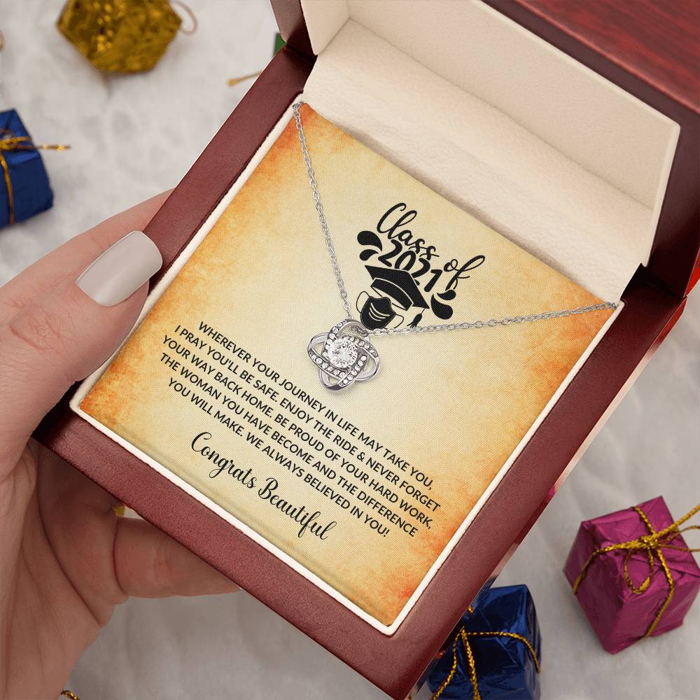 (Almost Gone) Class of 2021 - Always Believed In You - Graduation Necklace