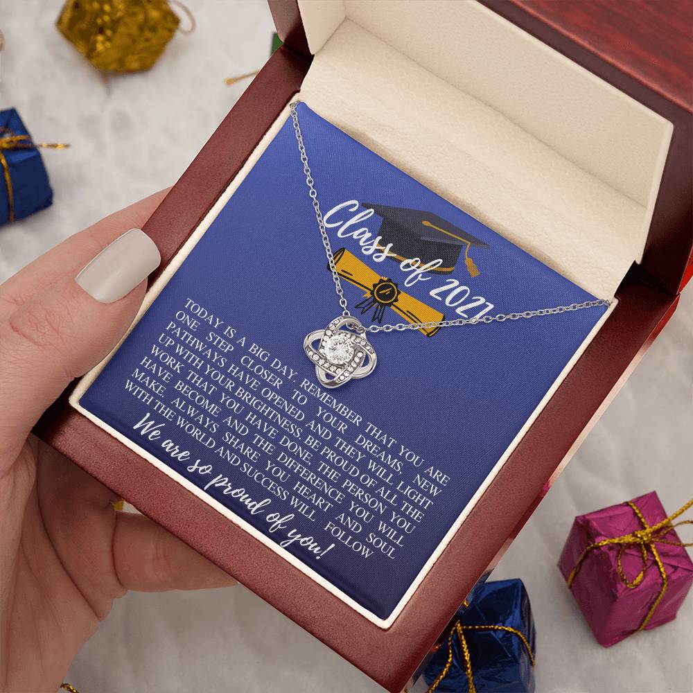 (Almost Gone ) Class of 2021 - Amazing Necklace - Gift To Graduation - The Journey Begins