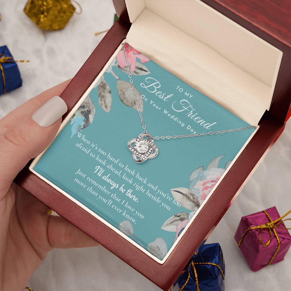 Best Friend Gift on Her Wedding Day, Best Friend to Bride Necklace, Best Friend Gift to Bride, Bride Gift From Maid of Honor, to My Best Friend
