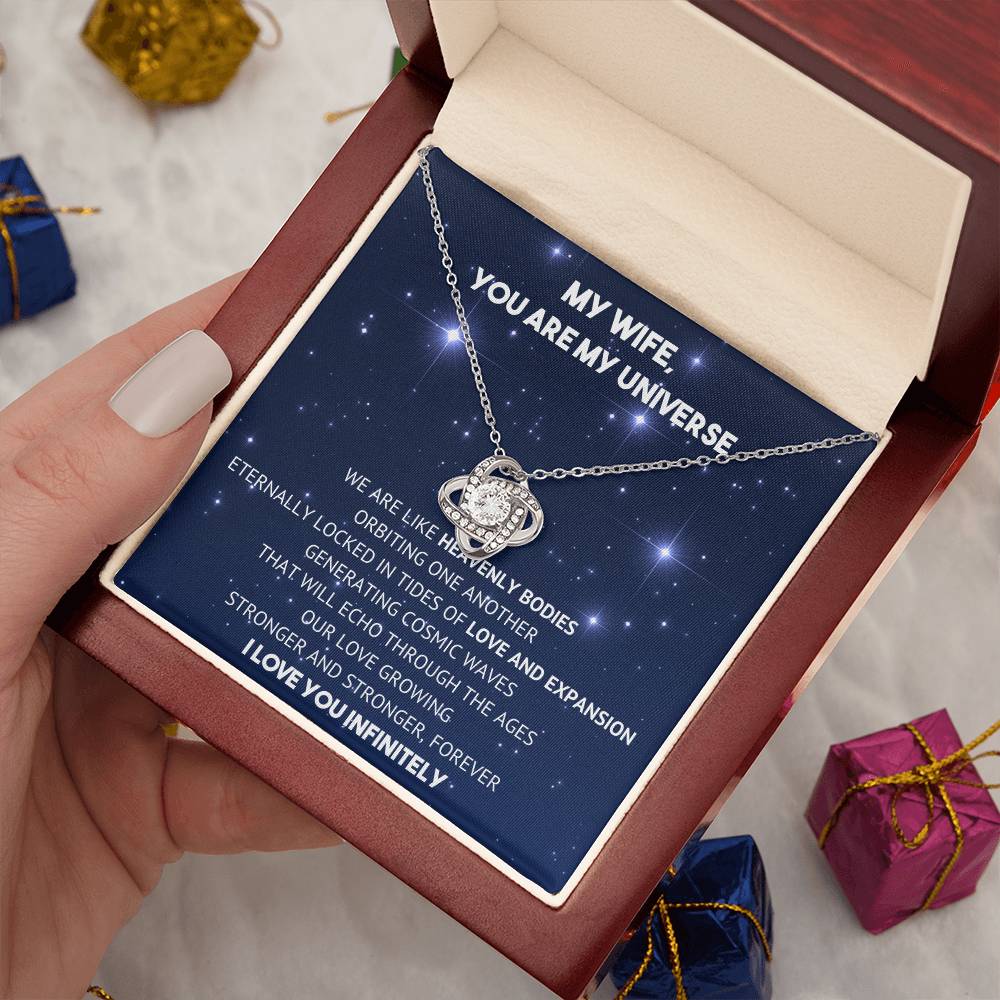 You Are My Universe - Necklace - To My Wife - My Eternal Love on Christmas