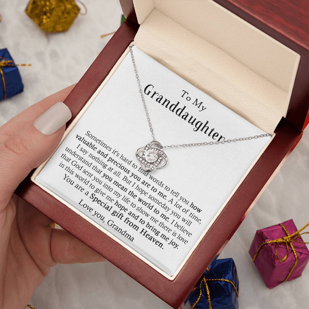 Gifts for Granddaughter -You Are a Precious Gift from Heaven on Birthday