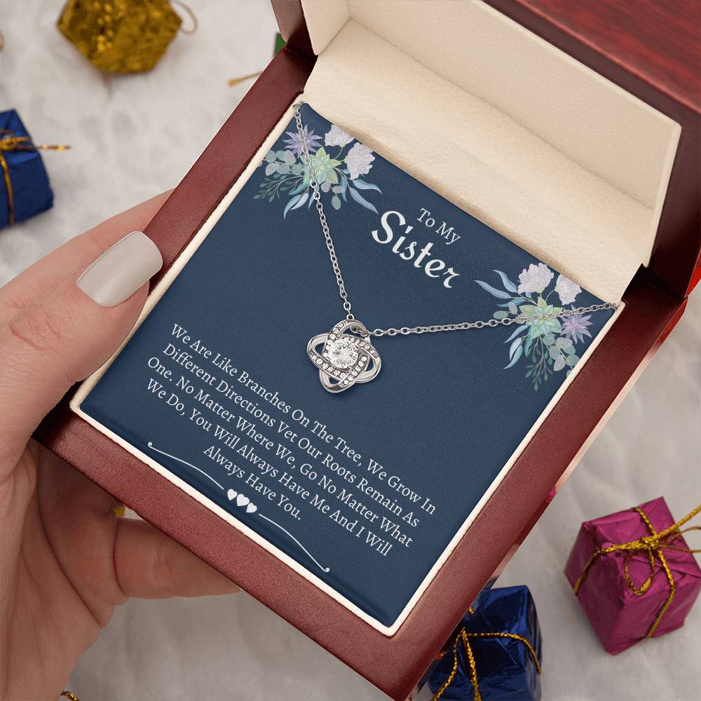 Gift for Sister - No matter where we go, our bond will always remain strong. Wishing you joy and happiness on Christmas