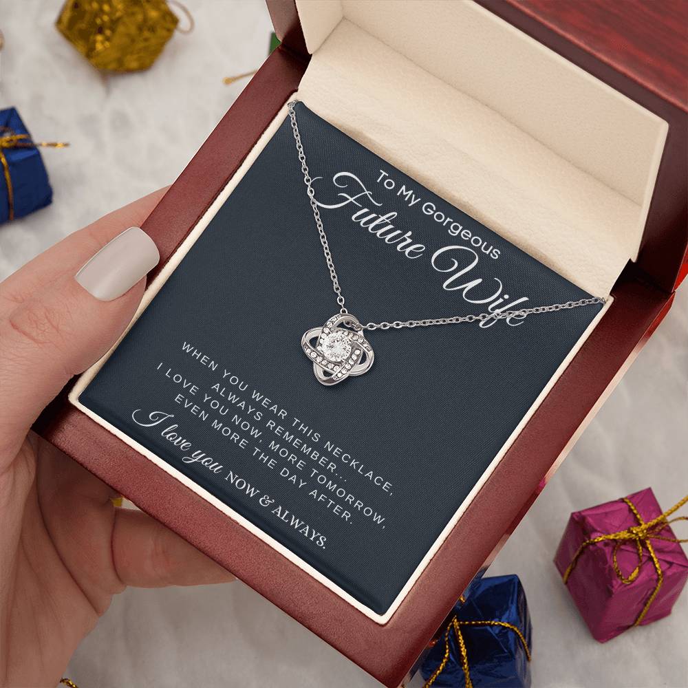 (Almost Gone!) Now & Always - Future Wife Heart Necklace - A Promise of Forever Love – Engagement Gift