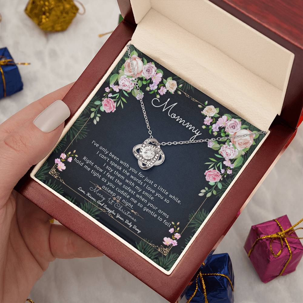 Necklace to Mommy – Sending you love, kisses, and snuggles - Baby Shower