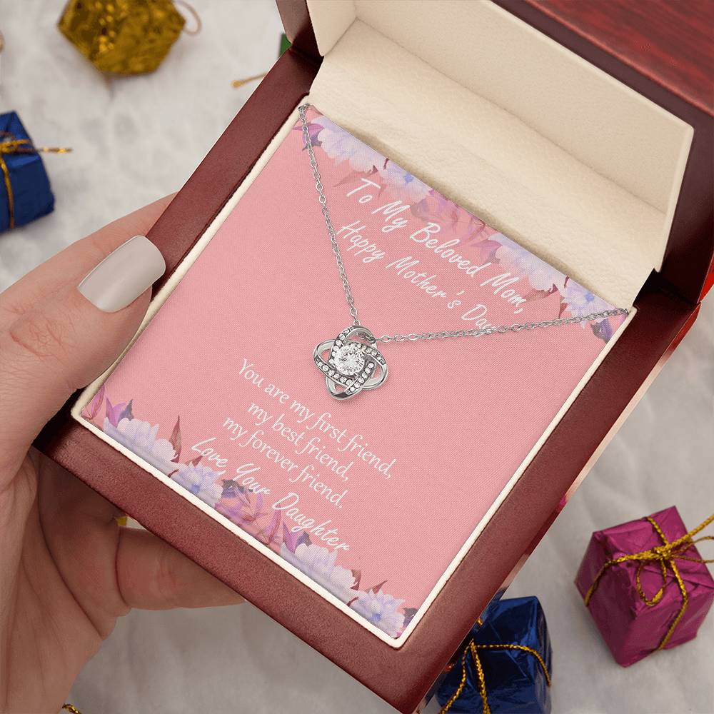 "First Friend" - Mother's Day Necklace - To My Beloved Mom, Girlfriend, Wife, Sister