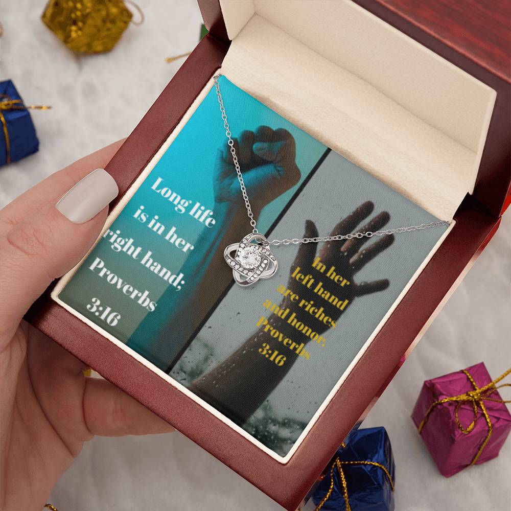 IKE MENS Collage Proverbs Jewelry - Riches of Love and a Long Life Together on Thanksgiving