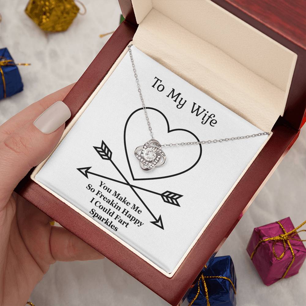 Jewelry Gift For Wife,The Love Knot Necklace, Anniversary Gift From Husband