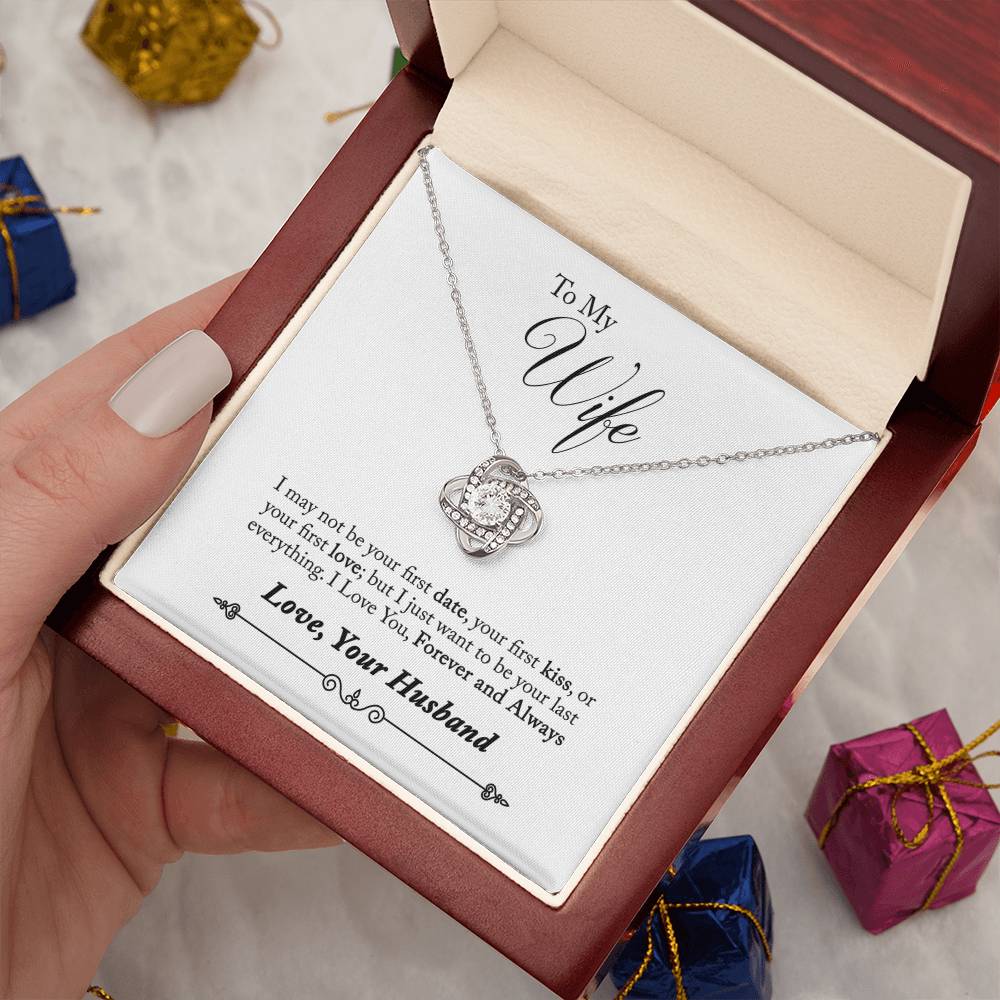 " Gift for Wife " Necklace -  First Love, First Kiss, First Date
